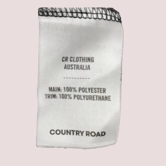 Country Road | Size S/M | Black & White Knit Short Sleeve Top - Picture 7 of 7